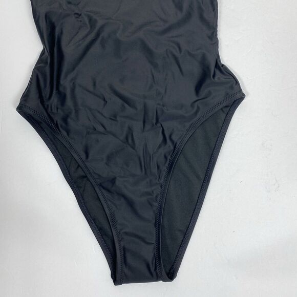 NWT Madewell One Shoulder One Piece Black Swimsuit US Womens XS - Picture 5 of 8
